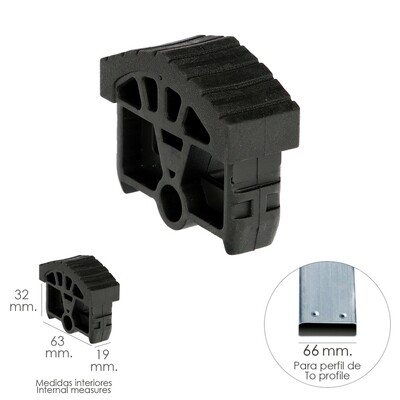 Contera Para Escalera Pronor 2 Tramos Con 10+10 Pelda�os ( Perfil 66 mm.)