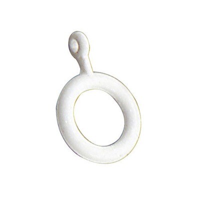 Anilla Visillo Blanca Tubo 12 mm. (Bolsa 200 unidades)