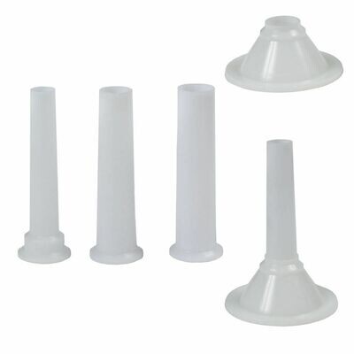 Juego Embudos Plastico Para Maquina Picar Carne N� 32 (4 Piezas)
