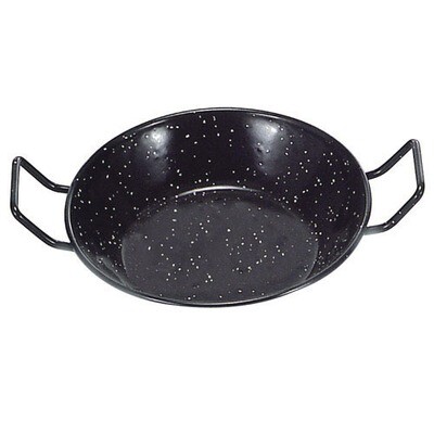 Sart�n Doble Honda Con Asas Esmaltada 18 cm.