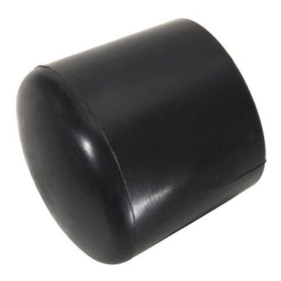 Contera Plastico Redonda Exterior Negra 28 mm. Bolsa 200 Unidades