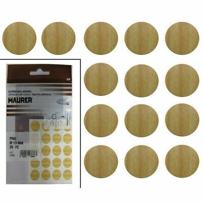 Tapatornillos Adhesivos Pino (Blister 20 unidades)