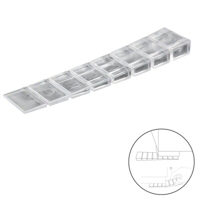 Cu�as Calza Muebles Ajustable / Recortable Transparente (Blister 9 Piezas)