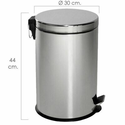 Papelera Maurer  Inoxidable Cocina / Ba�o 20 Litros 30x44  cm.