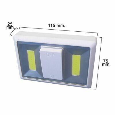 Luz Led Para Pared Con Interruptor (Fijaci�n Mediante Pegatina, Iman o Tornillos)
