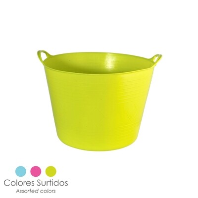 Cesta Ordenacion Colada Polipropileno 15 litros.  � 36 x 25 (Alt.) cm. Colores Surtidos