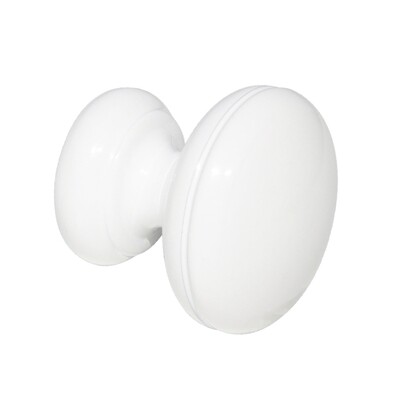 Terminal Zirconio Para Barras � 20 mm. Regency Blanco (Pack 2 unidades)
