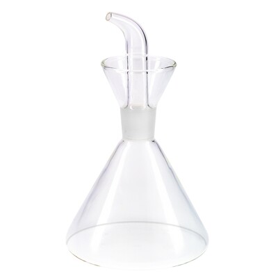 Aceitera De Cristal Con Sistema  Antigoteo, Capacidad 500 ml.