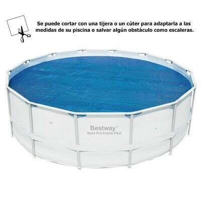 Cobertor Solar Para Piscinas Estructura Metálica 427 cm.
