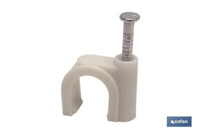 BL�STER DE 6 UDS. GRAPA DE PL�STICO REDONDA 10MM VENTA UNITARIA