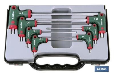 SET DESTORNILLADOR "T" 7 PCS HEXAG.