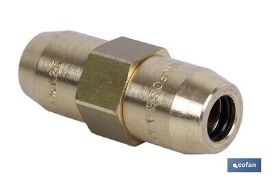 CONECTOR DOBLE "R" TUBO 10X1-10X1