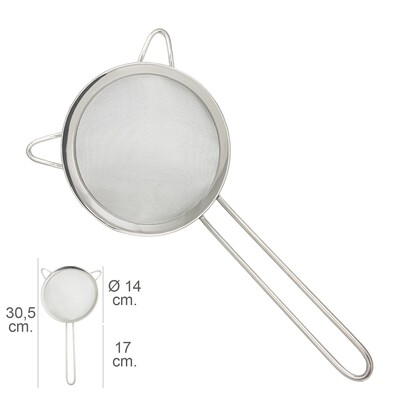 Colador Acero Inoxidale Plus � 14 x 30,5 cm.