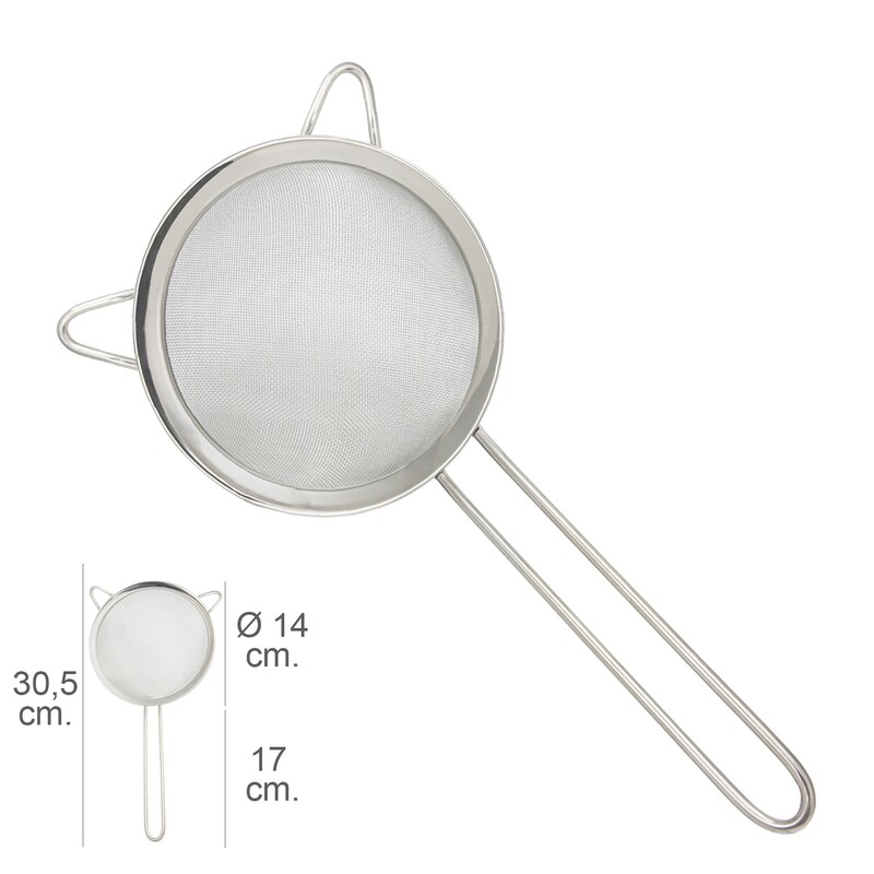 Colador Acero Inoxidale Plus � 14 x 30,5 cm.
