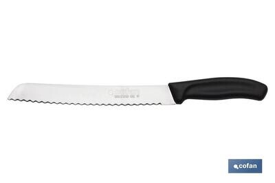 CUCHILLO PANERO COCINERO "GINGER" 210 MM NEGRO