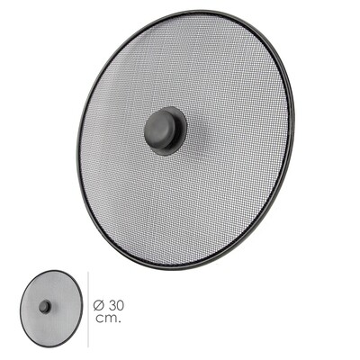 Tapa Anti Salpicaduras Sarten Acero � 30 cm. Negro.