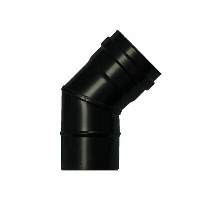 Codo Estufa Pellet Vitrificado �80 mm  45�