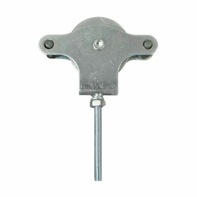 Polea Tendedero Wolfpack Zincado 60 mm. Roldana Metal con Tornillo