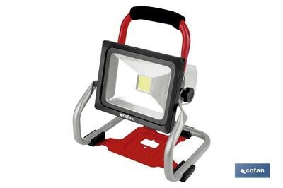 FOCO LED PORT�TIL A BATERIA Li-ion 18V 20W