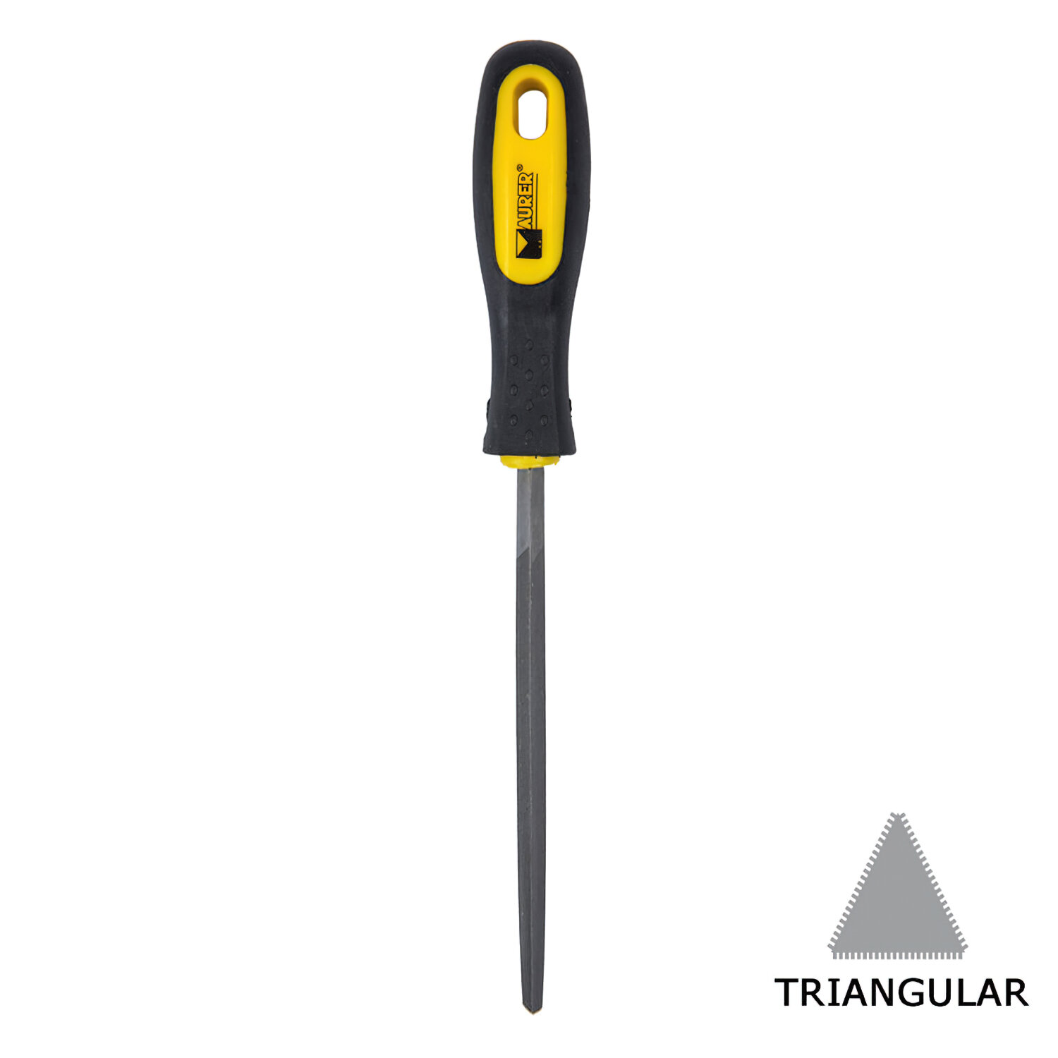Lima Maurer Con Mango Triangulo Entrefina  4"