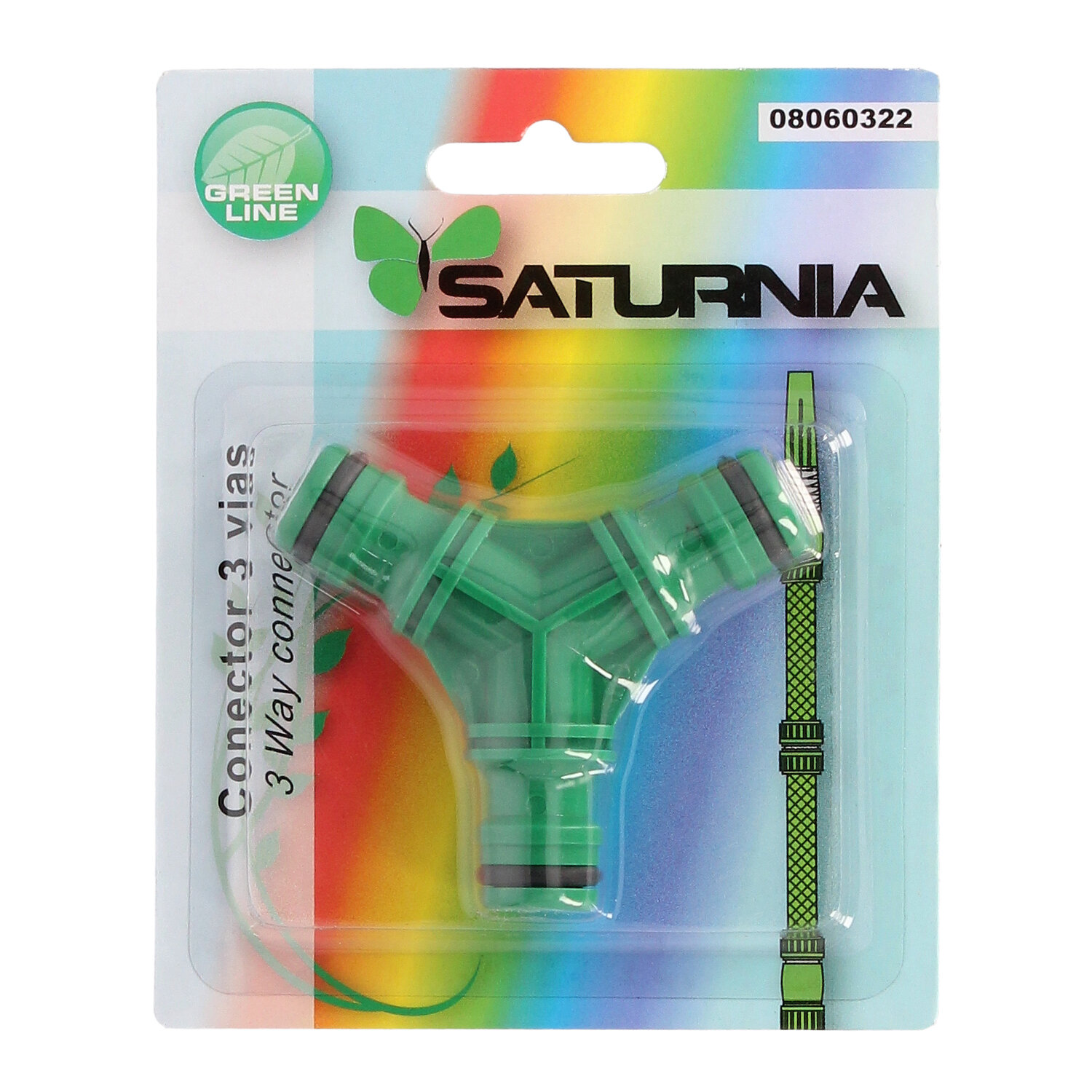 Conector Union Manguera Plastico Saturnia
