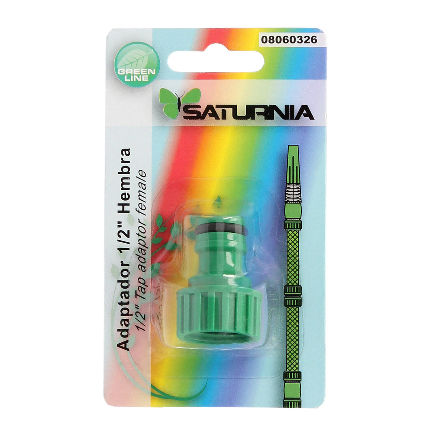 Adaptador Manguera Plastico 1/2 Hembra  Blister