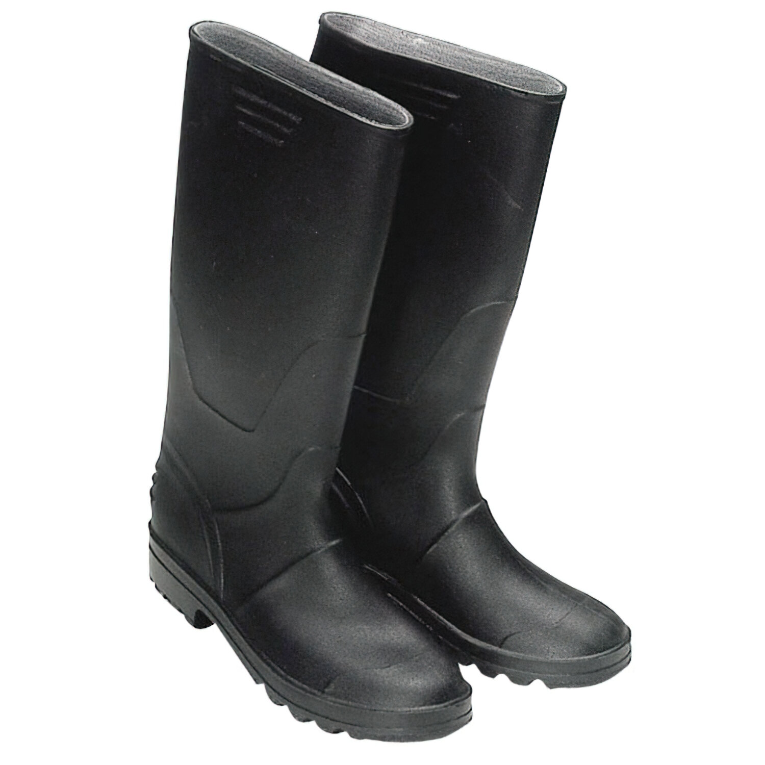 Botas Goma Altas Negras N� 39 (Par)