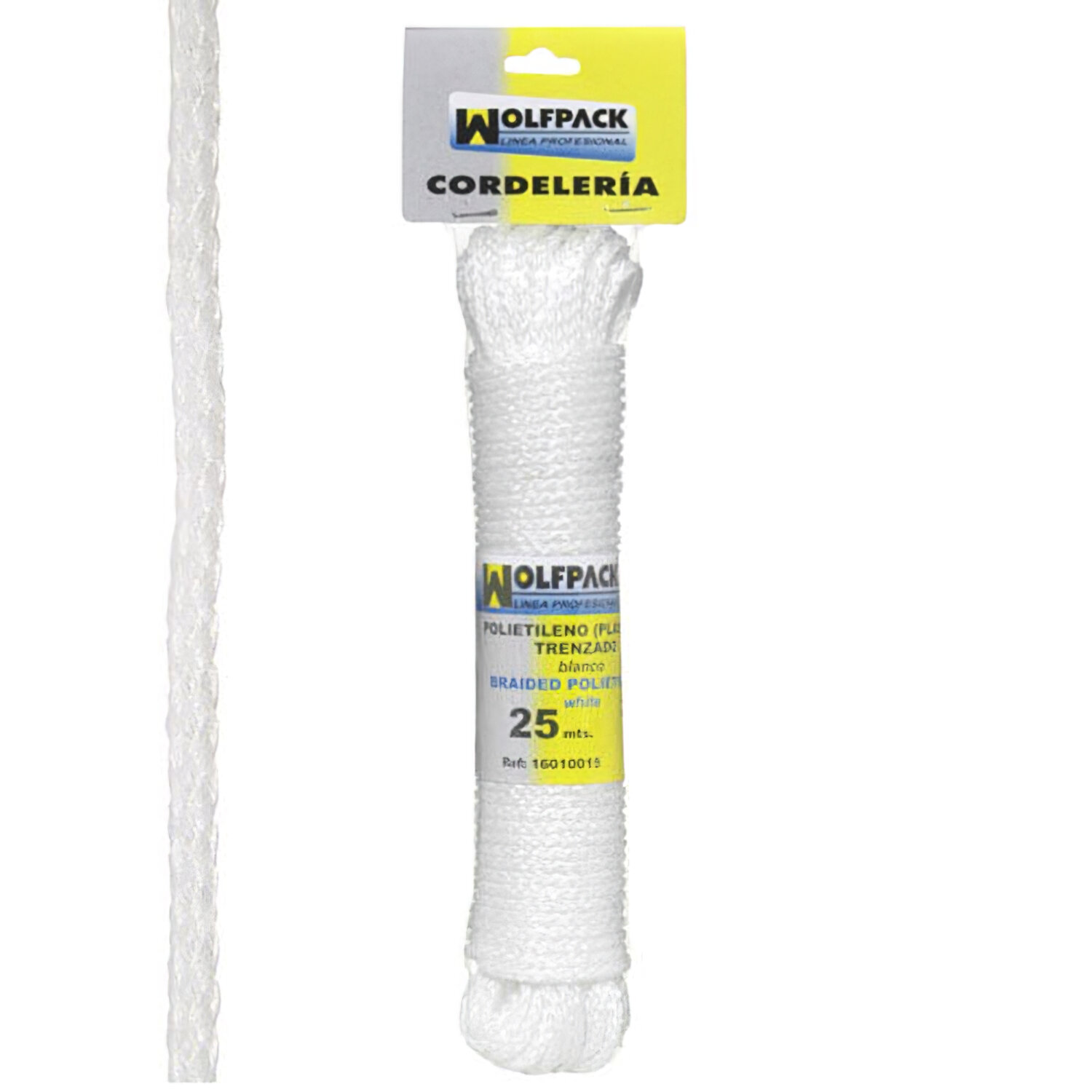 Cuerda Trenzada Pl�stico Blanca (Madeja 25 m.)