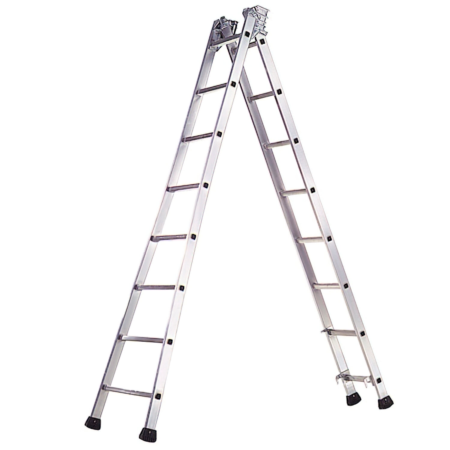 Escalera Aluminio Industrial Pronor 2 Tramos  8+8 Pelda�os