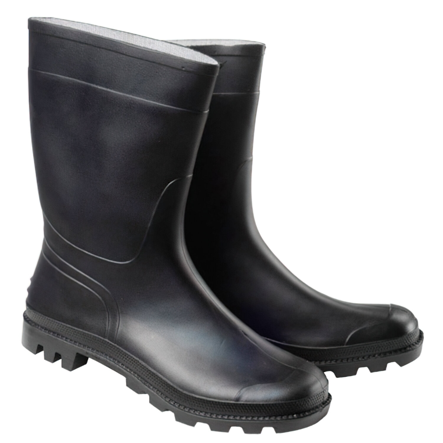 Botas Goma Bajas Negras N� 38 (Par)