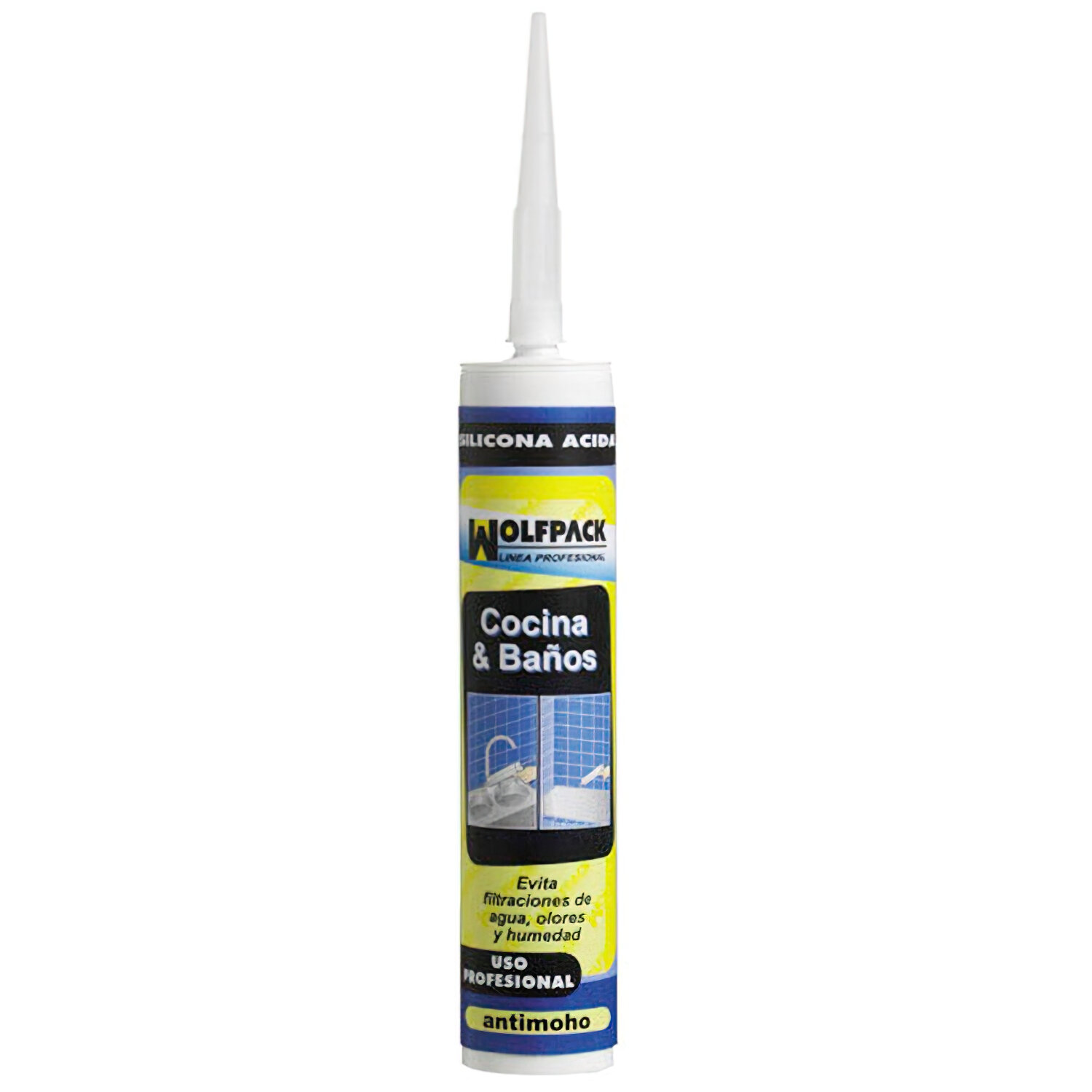 Silicona Acida Cocina/ba�o Blanca 280 ml.