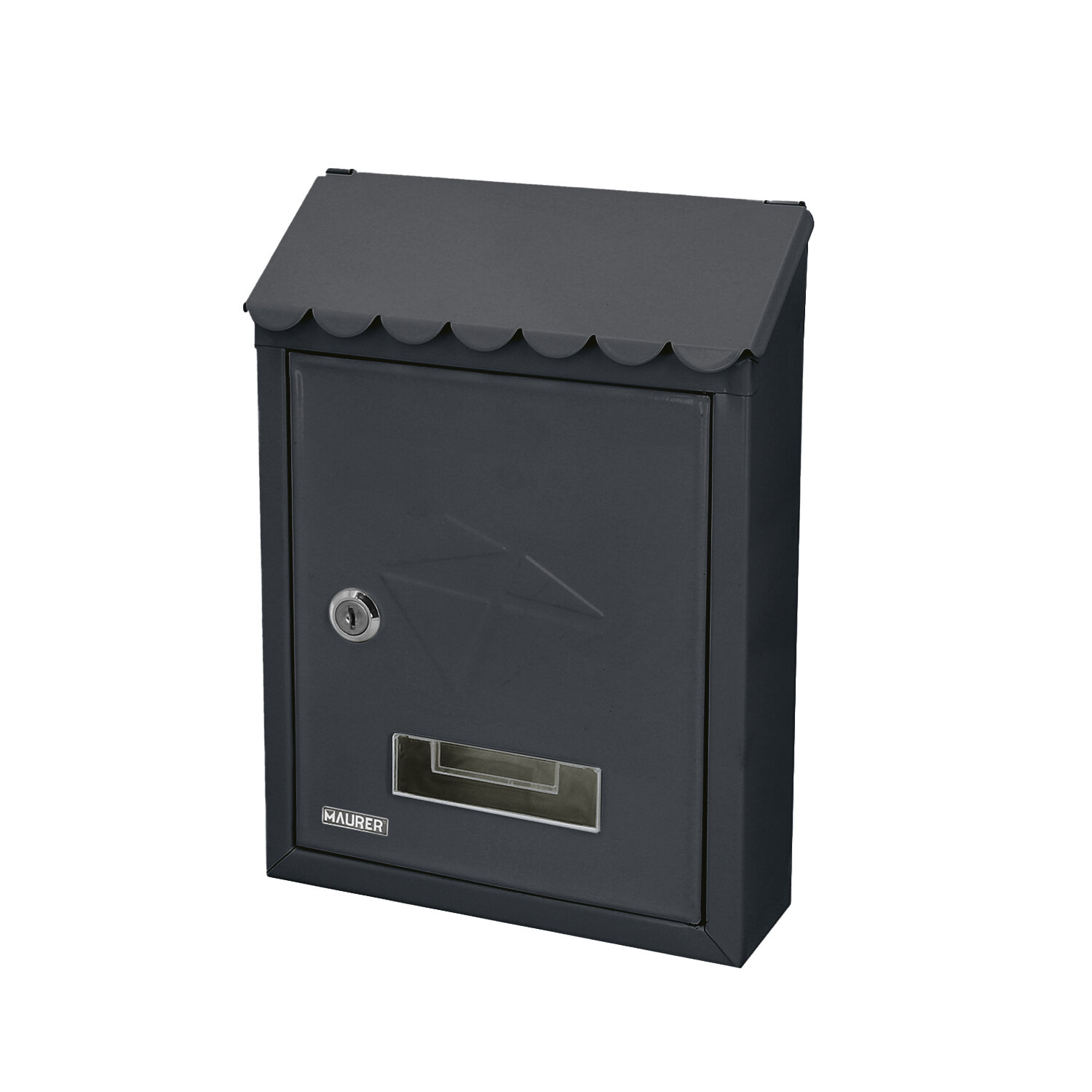 Buzon Maurer Exterior 21x30x6,8 cm. Negro