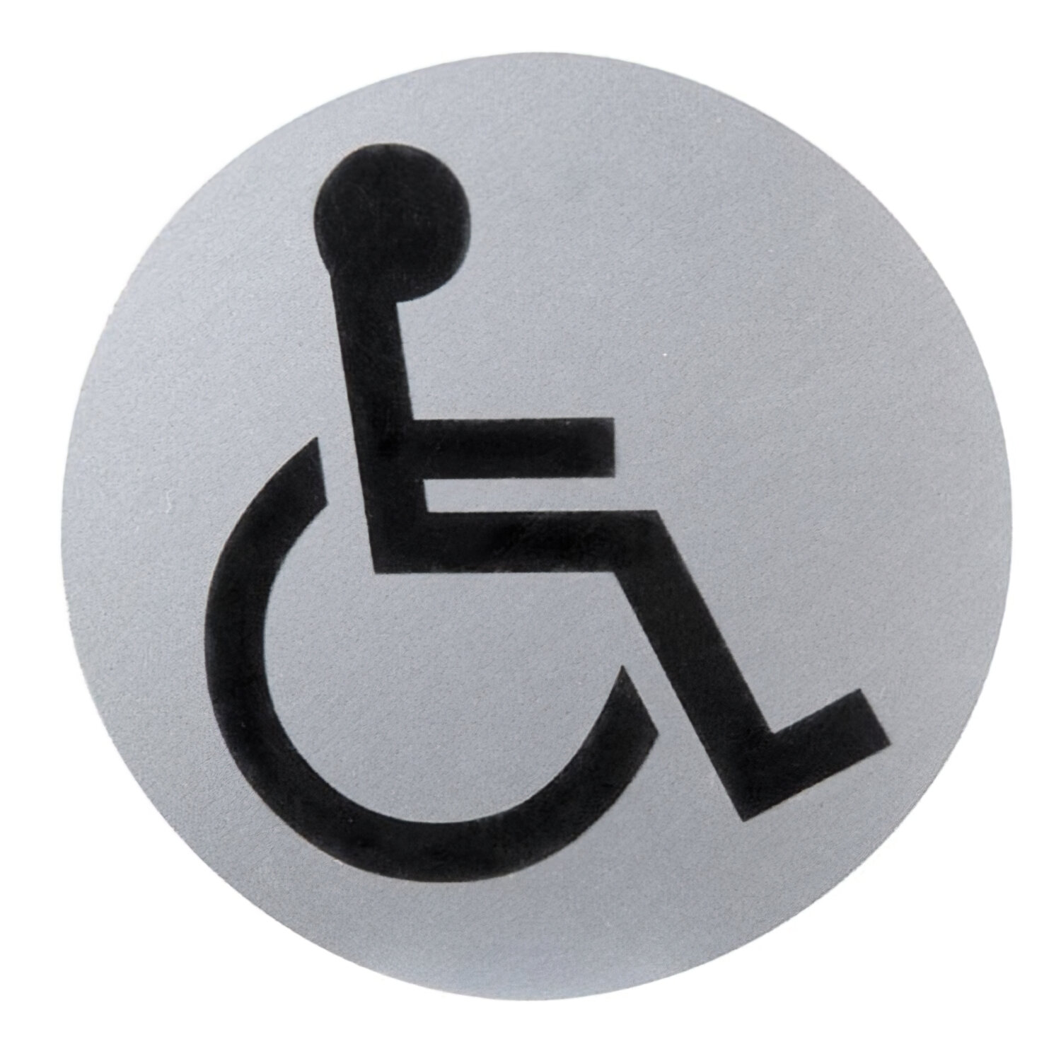 Cartel Aluminio Ba�o Minusvalidos �12 cm.