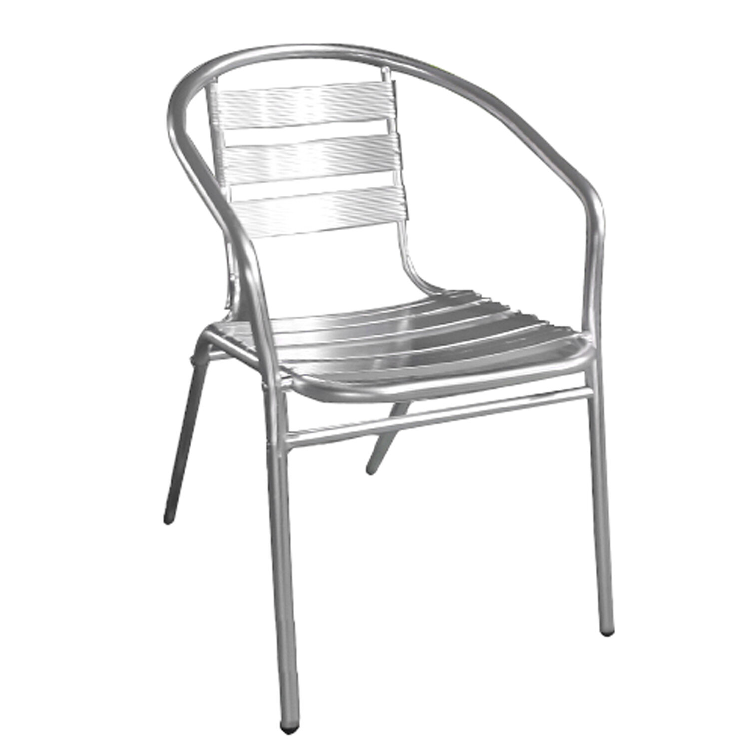 Silla Terraza Aluminio Con brazos Apilable