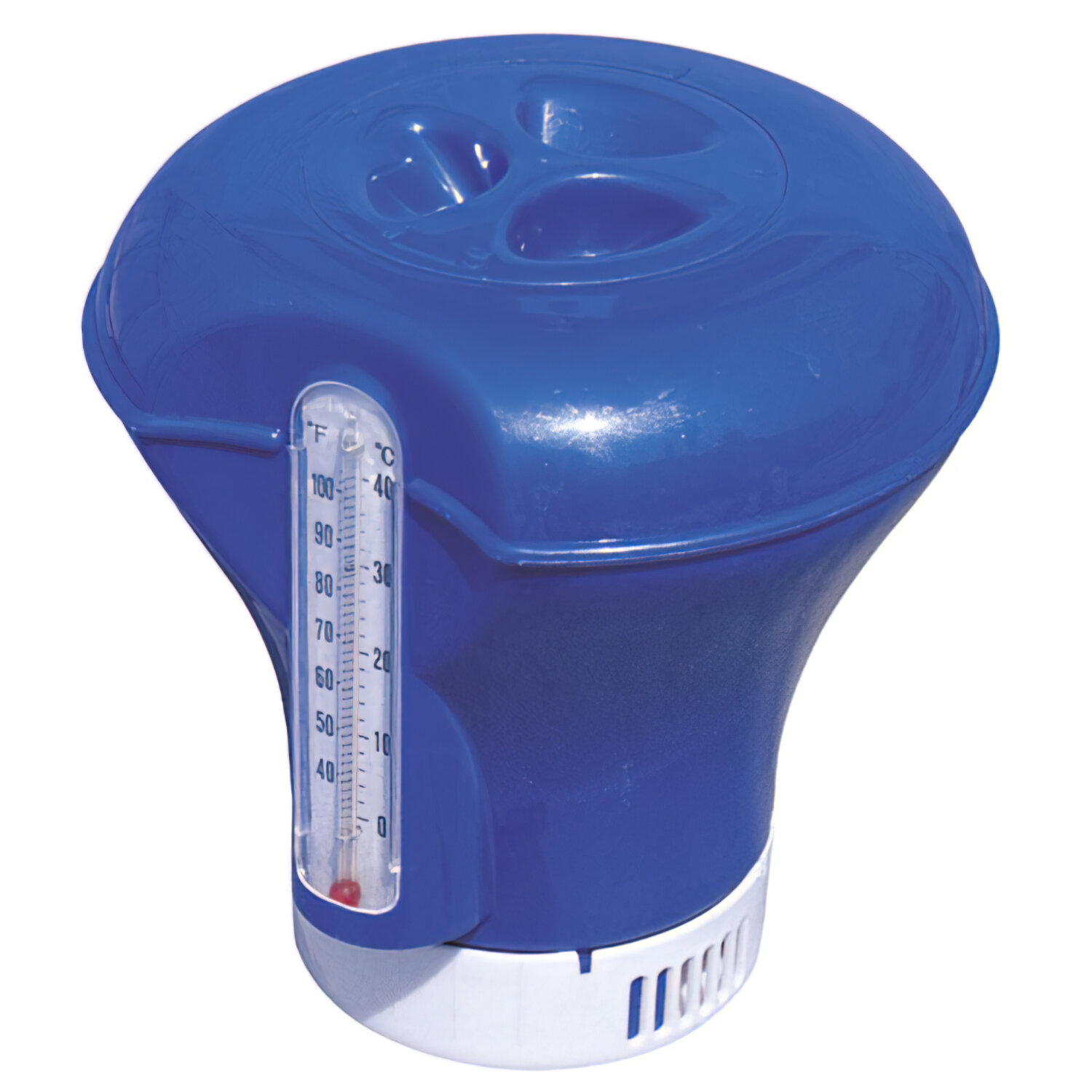 Dispensador Cloro Flotante Ajustable Con Term�metro (� 18,5 cm.)