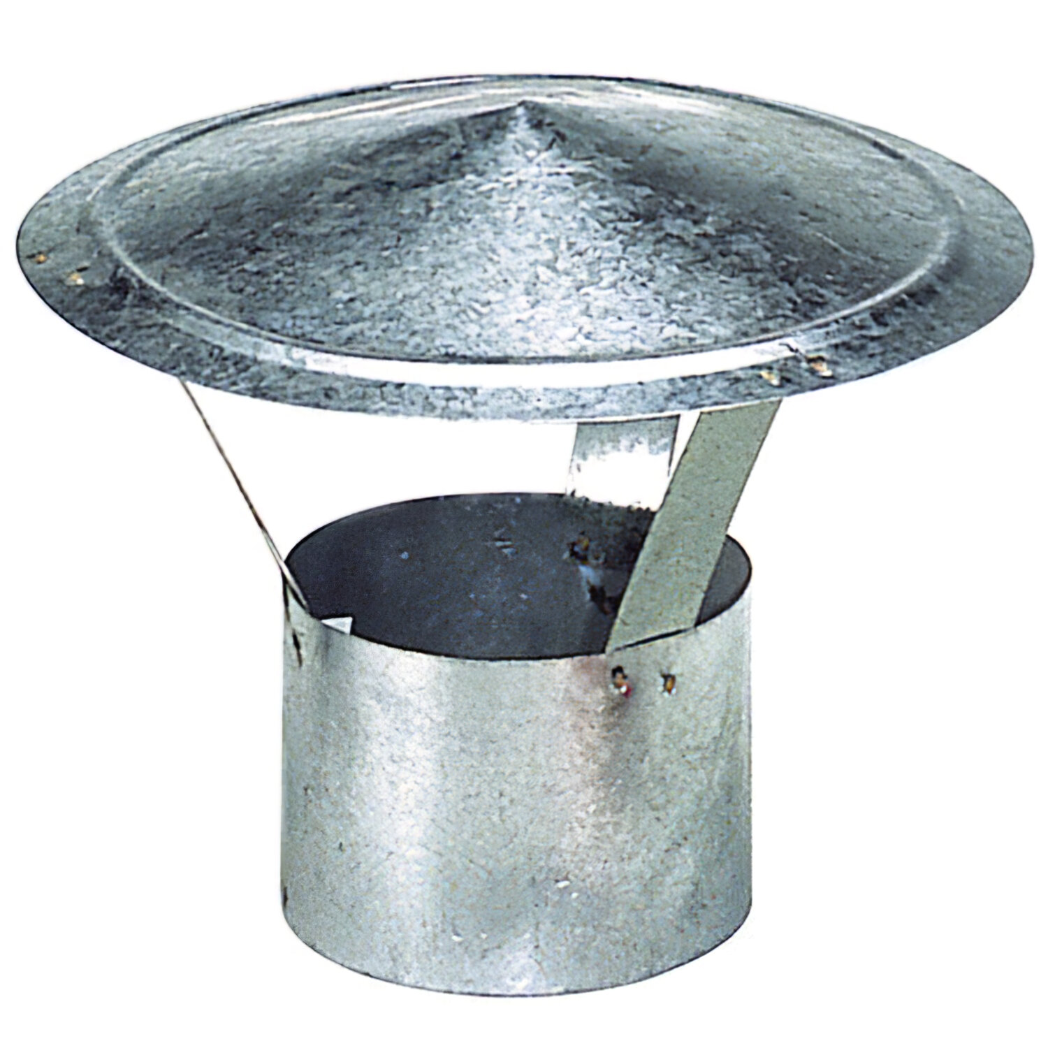Sombrero Galvanizado Para Estufa de 150 mm.