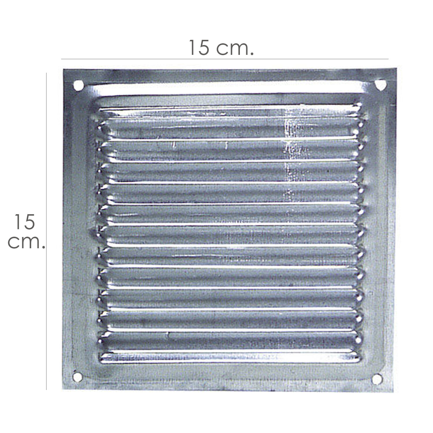 Rejilla Ventilaci�n Atornillar  15x15 cm. Aluminio