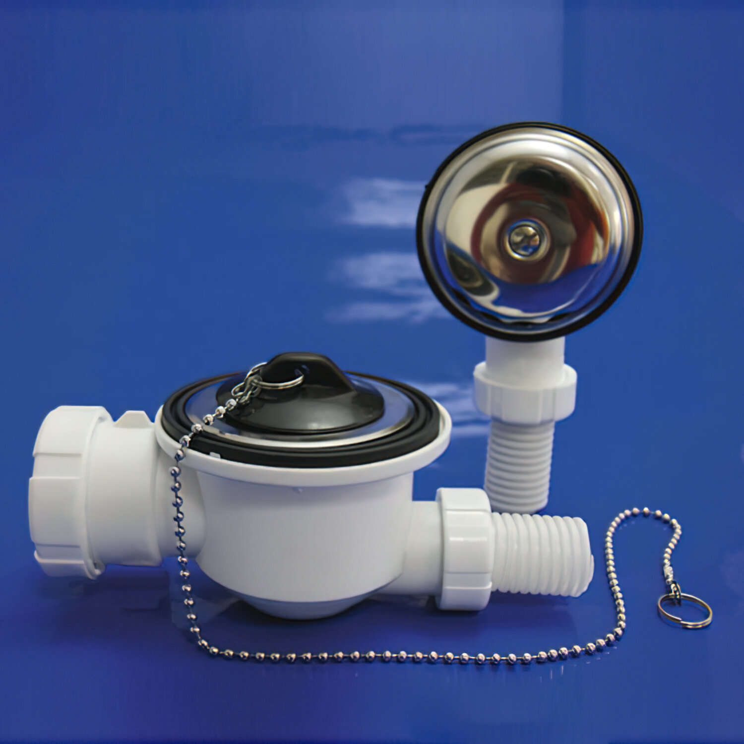 Sifon Ba�era T-64-B Con Rebosadero Salida Orientable1 1/2