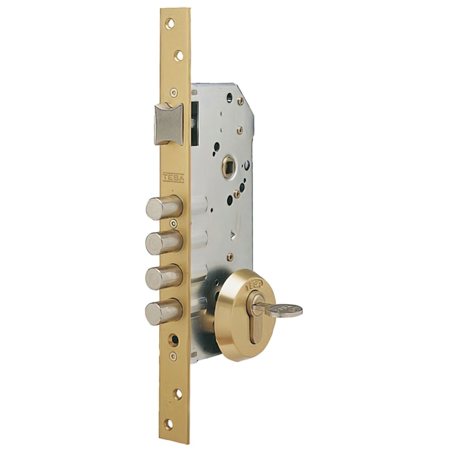 Cerradura Tesa Seguridad R100b566 Cromo