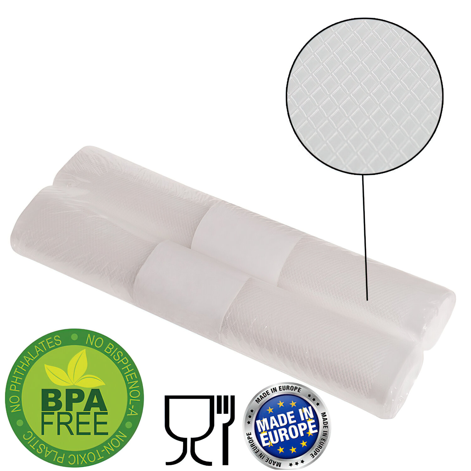 Bolsas Envasar Al Vac�o Gofrada 30x600 cm. (2 Rollos)