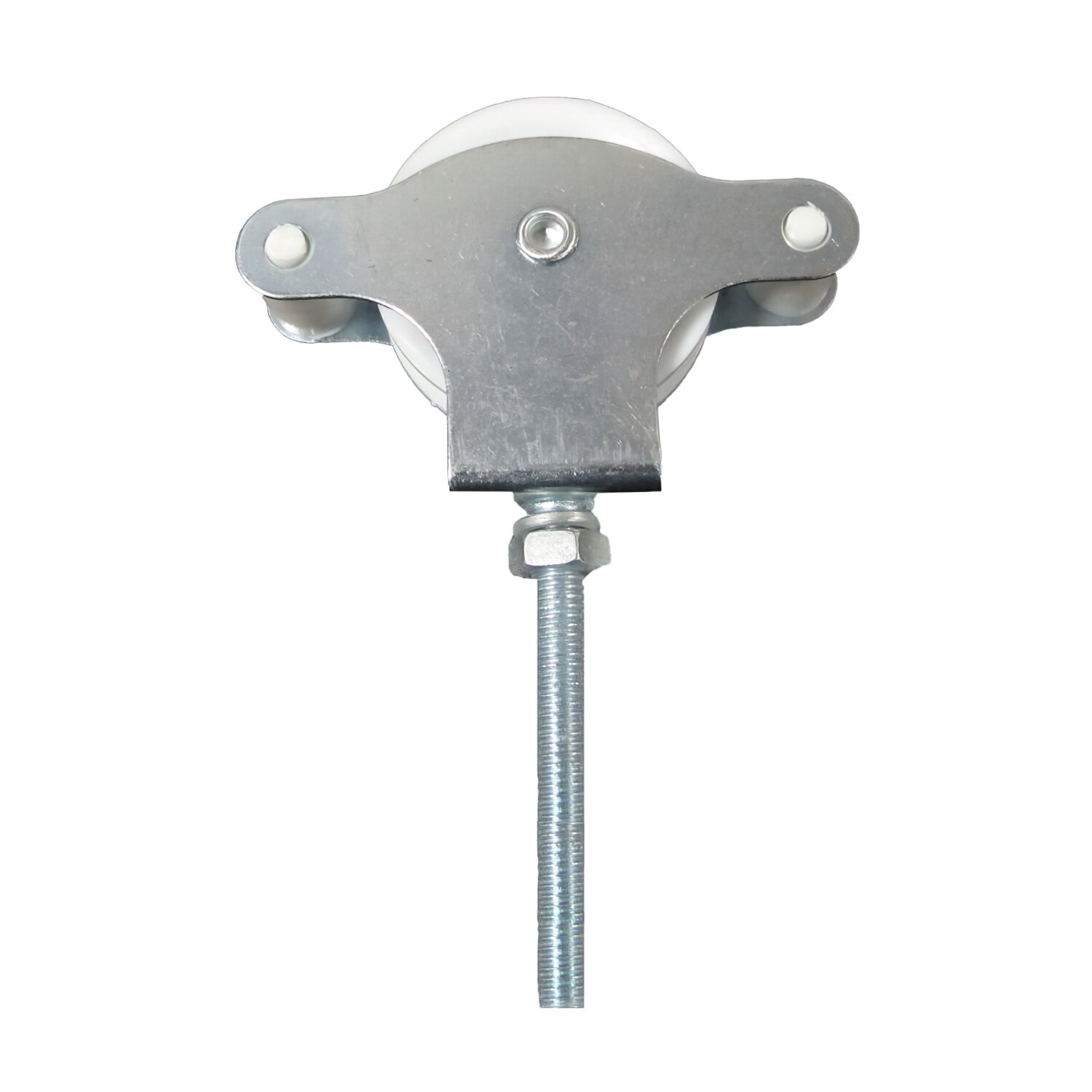 Polea Tendedero Wolfpack Zincado 60 mm. Roldana Pl�stico con Tornillo