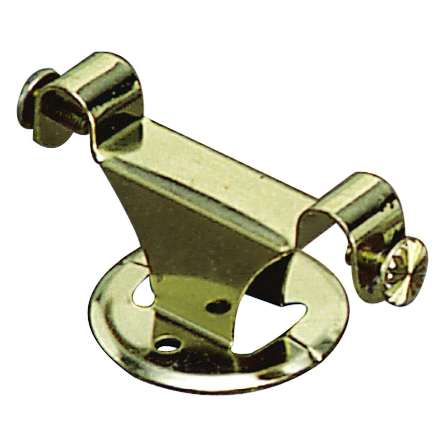 Soporte Barra 12mm Dorado Techo Doble