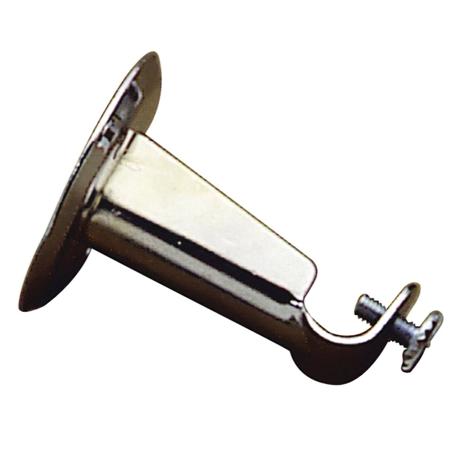 Soporte Barra 12 mm.� Cromo Frontal Redondo