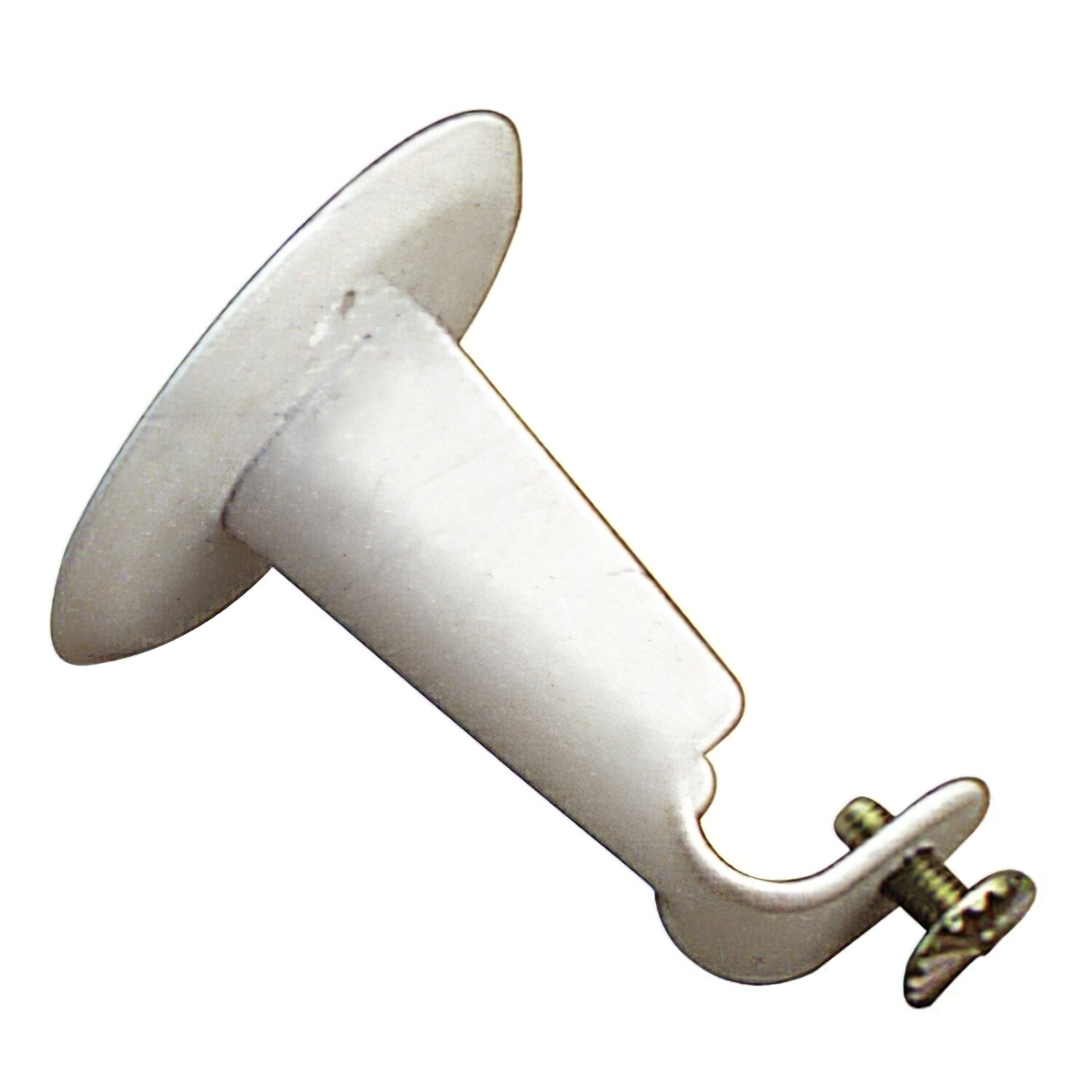 Soporte Barra 12 mm.� Blanco Frontal Redondo