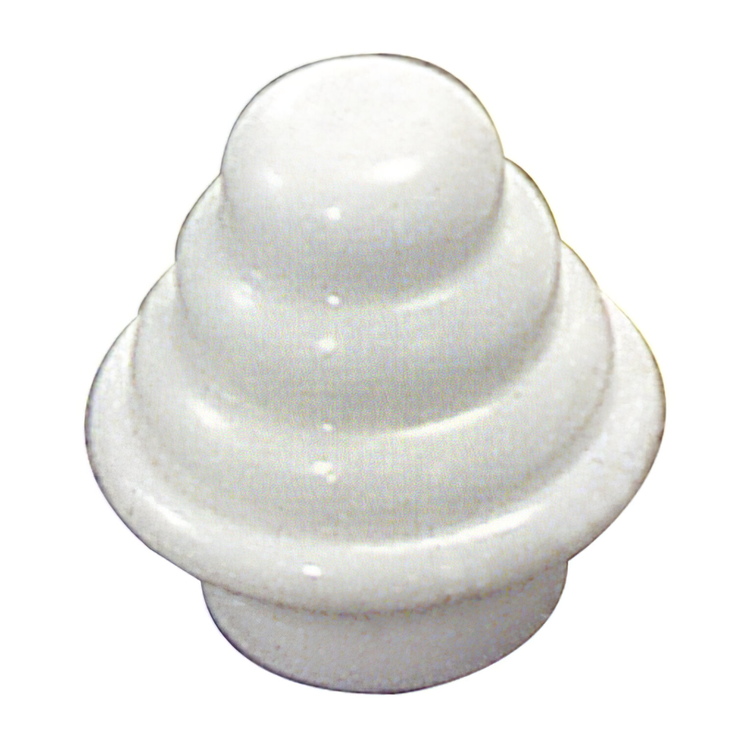 Terminal Barra Exterior Tubo 12 mm.� Blanco