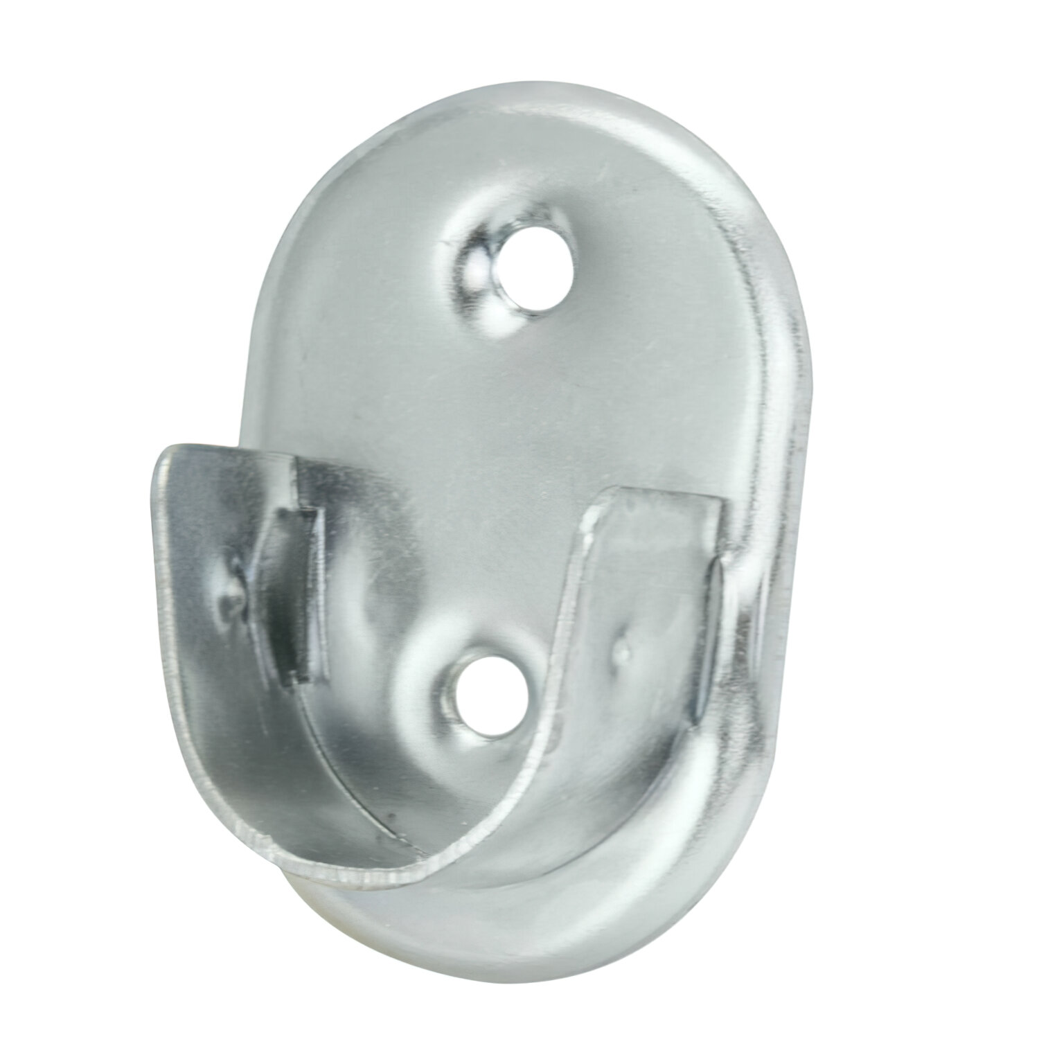 Soporte Lateral Oval Zincado Lateral � 19 mm.