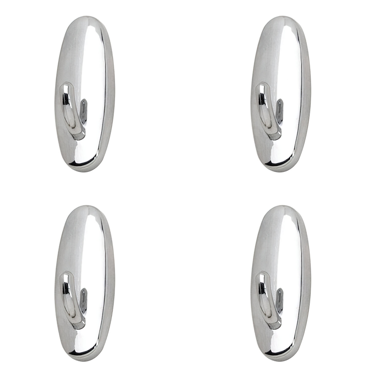 Colgador Oryx  Cromo Peque�o (Blister 4 Unidades) Adhesivo