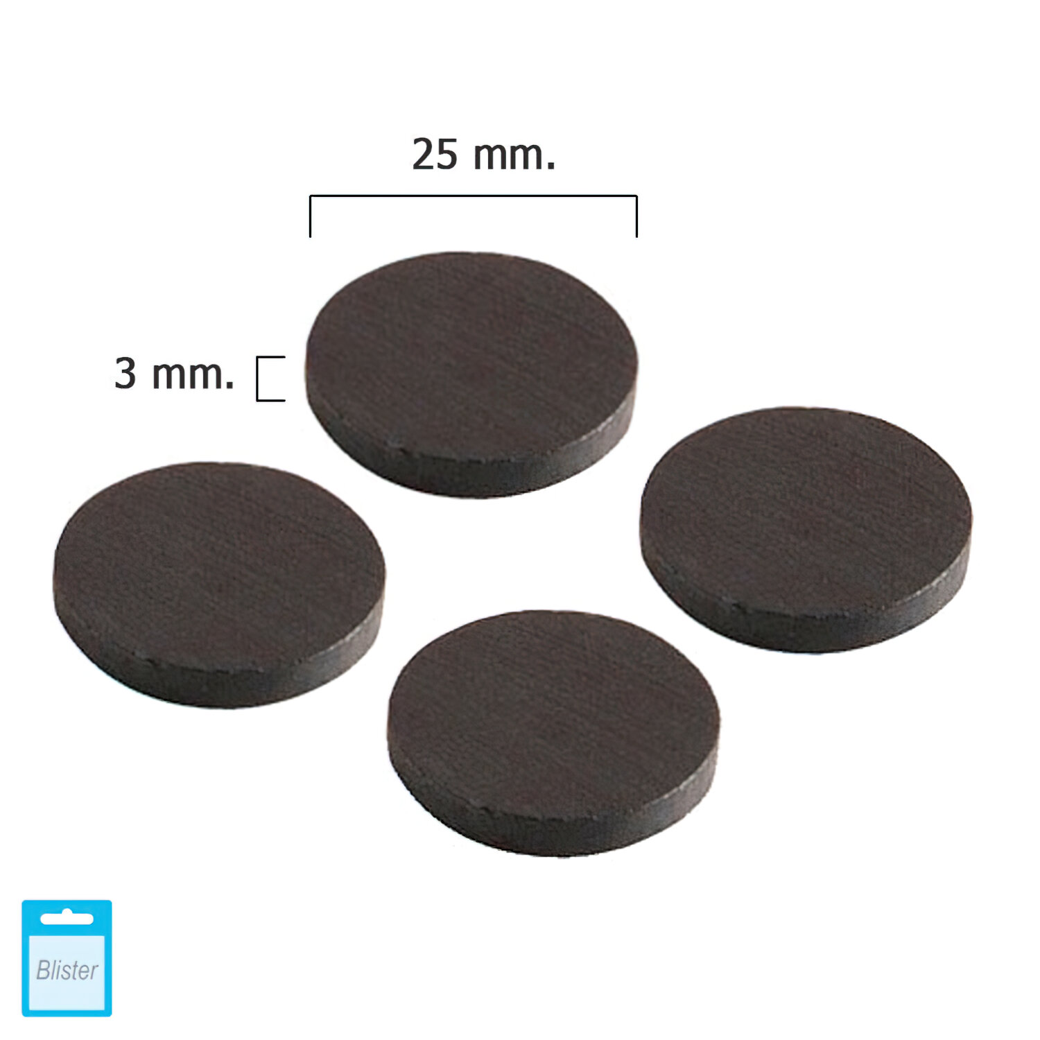 Iman Wolfpack Ferrita Disco � 25x3 mm. (Blister 4 Piezas)