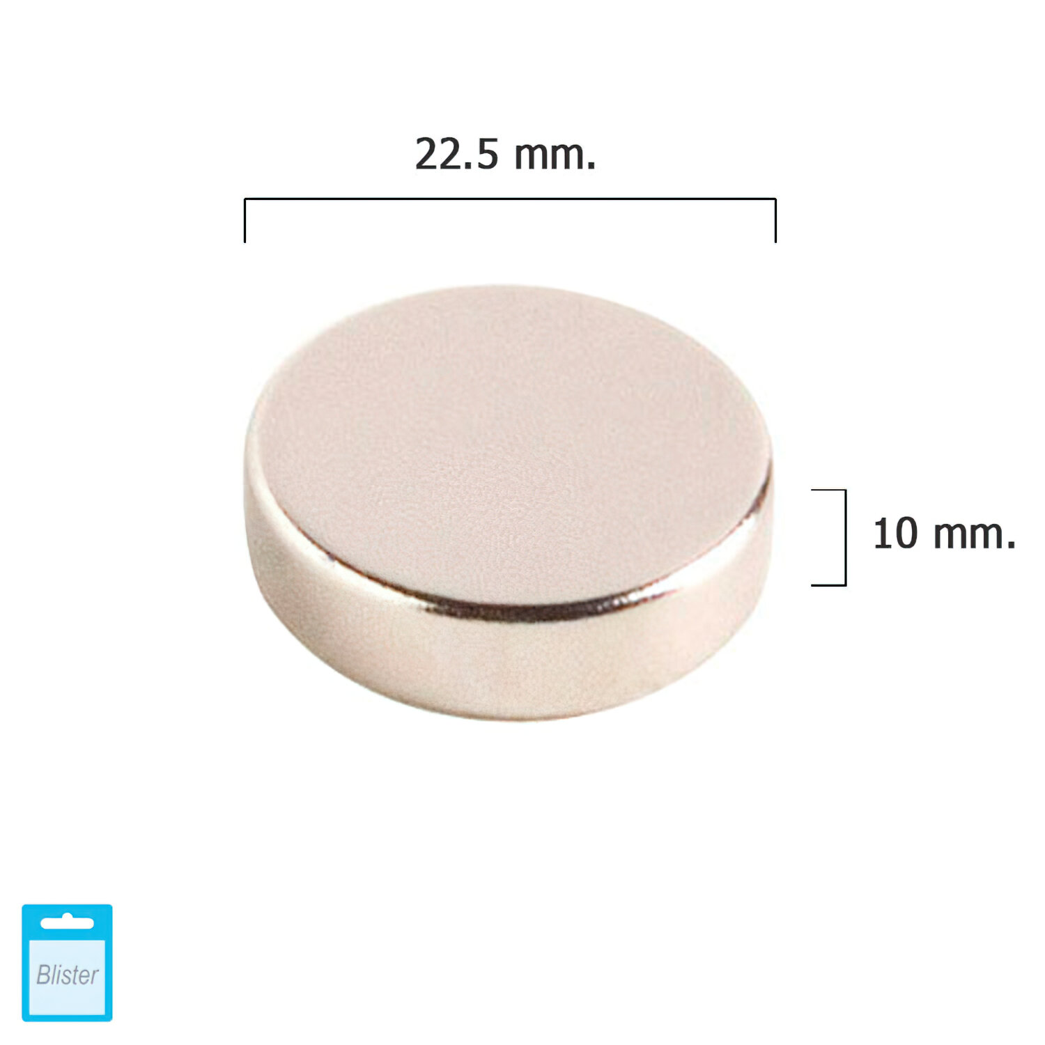 Iman Wolfpack Neodimio Redondo � 22,5x10 mm. (Blister 1 Pieza)