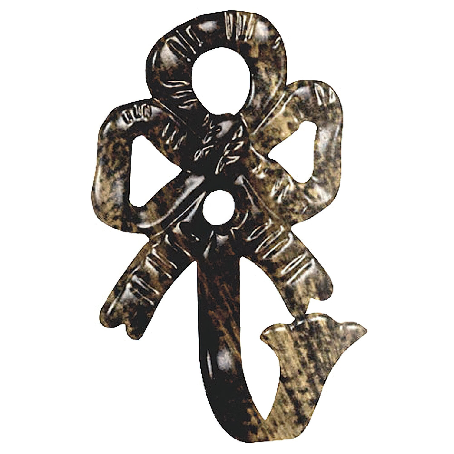 Alzapa�os Forja Lazo Negro / Dorado     Juego 2 Piezas